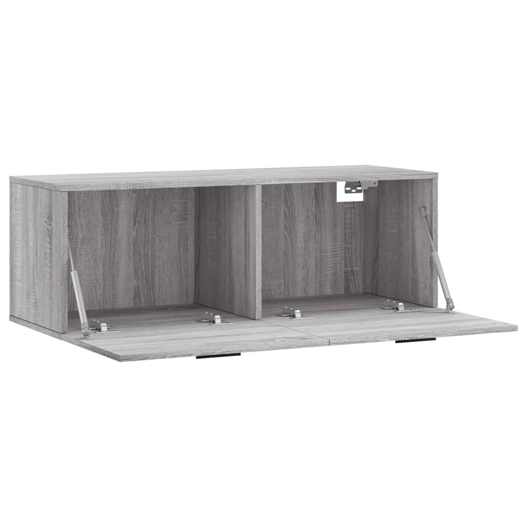 vidaXL Wall Cabinet Grey Sonoma 100x36.5x35 cm Engineered Wood