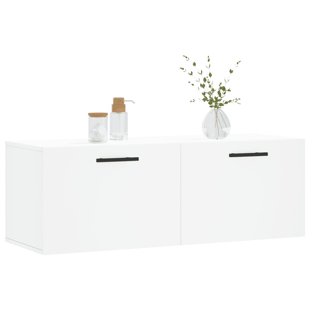 vidaXL Wall Cabinet White 100x36.5x35 cm Engineered Wood