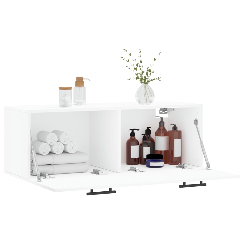 vidaXL Wall Cabinet White 100x36.5x35 cm Engineered Wood
