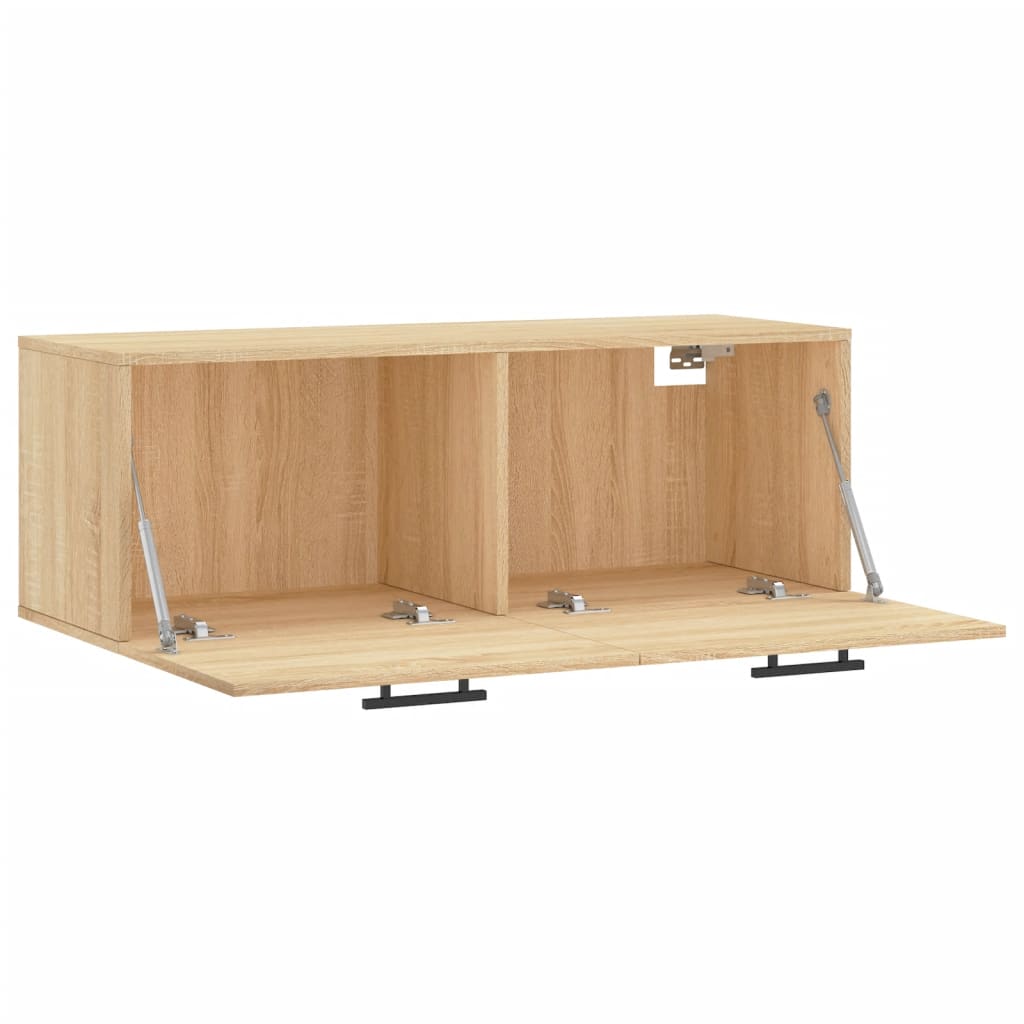 vidaXL Wall Cabinet Sonoma Oak 100x36,5x35 cm Engineered Wood