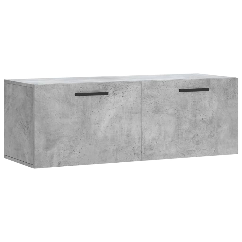 vidaXL Wall Cabinet Concrete Grey 100x36,5x35 cm Engineered Wood