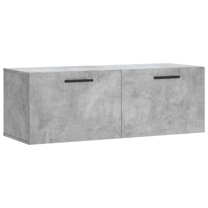 vidaXL Wall Cabinet Concrete Grey 100x36,5x35 cm Engineered Wood