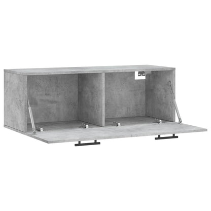 vidaXL Wall Cabinet Concrete Grey 100x36,5x35 cm Engineered Wood