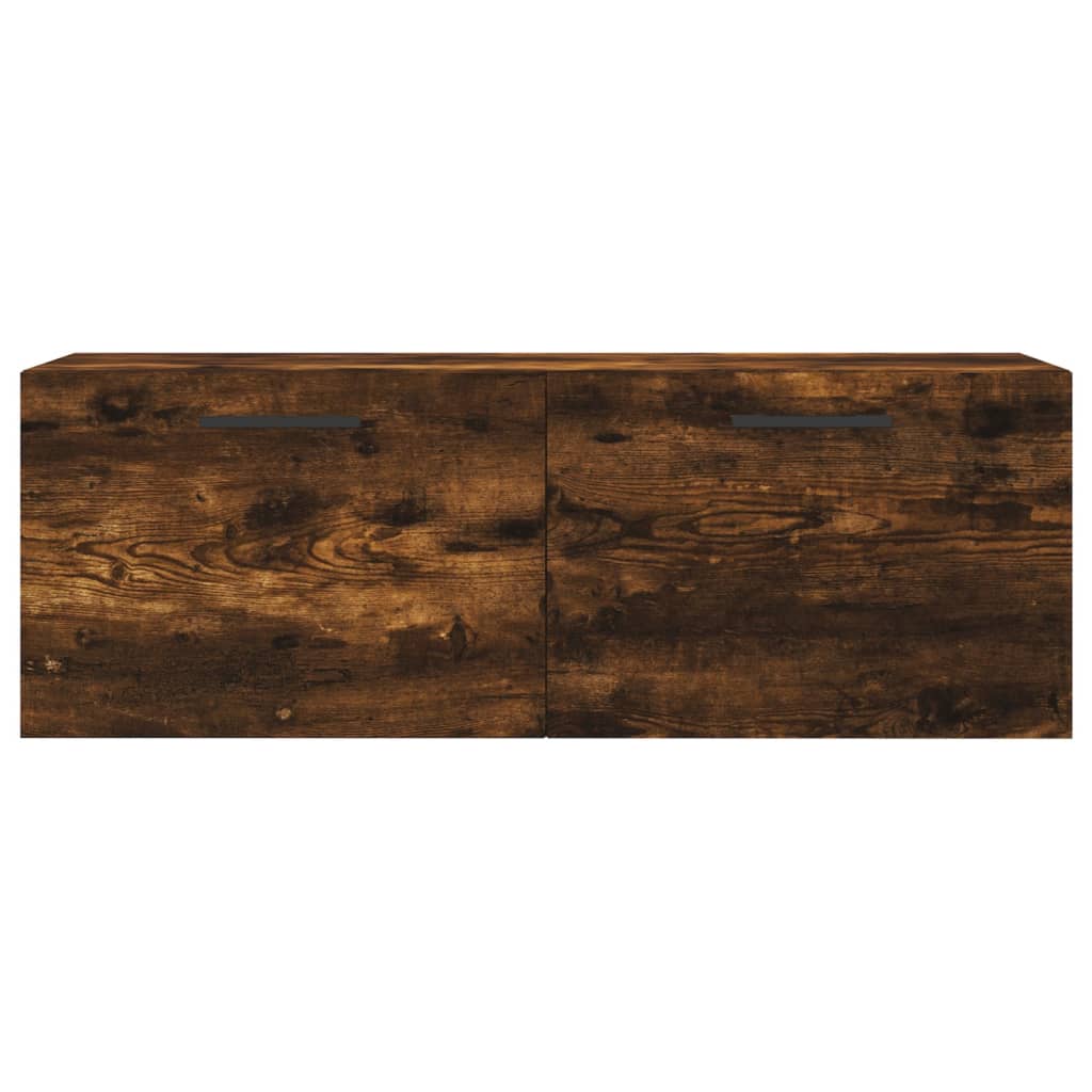 vidaXL Wall Cabinet Smoked Oak 100x36,5x35 cm Engineered Wood