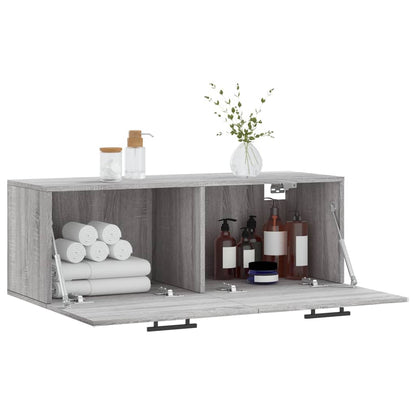 vidaXL Wall Cabinet Grey Sonoma 100x36,5x35 cm Engineered Wood
