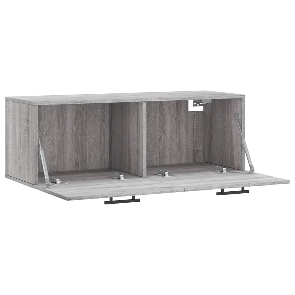 vidaXL Wall Cabinet Grey Sonoma 100x36,5x35 cm Engineered Wood