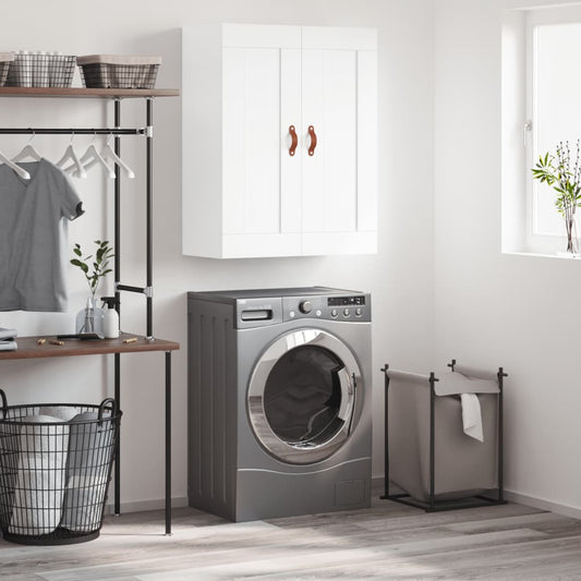 vidaXL Wall Mounted Cabinet White 69,5x34x90 cm Engineered Wood