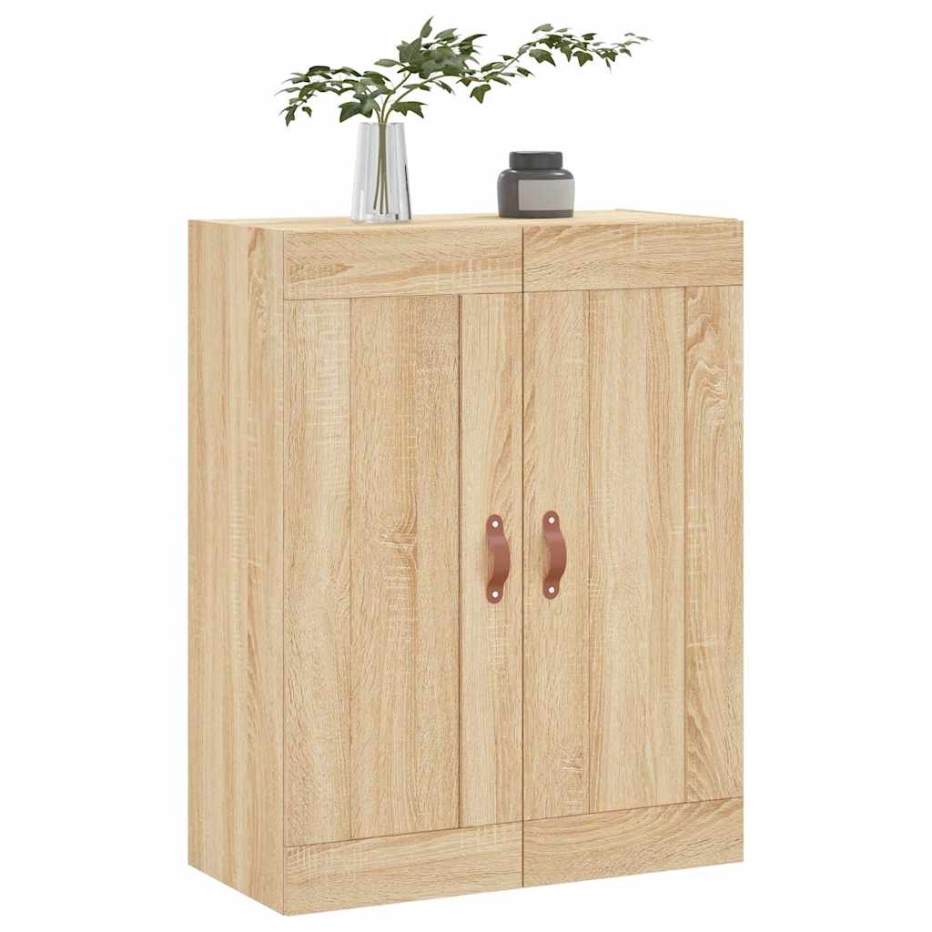 vidaXL Wall Mounted Cabinet Sonoma Oak 69,5x34x90 cm Engineered Wood