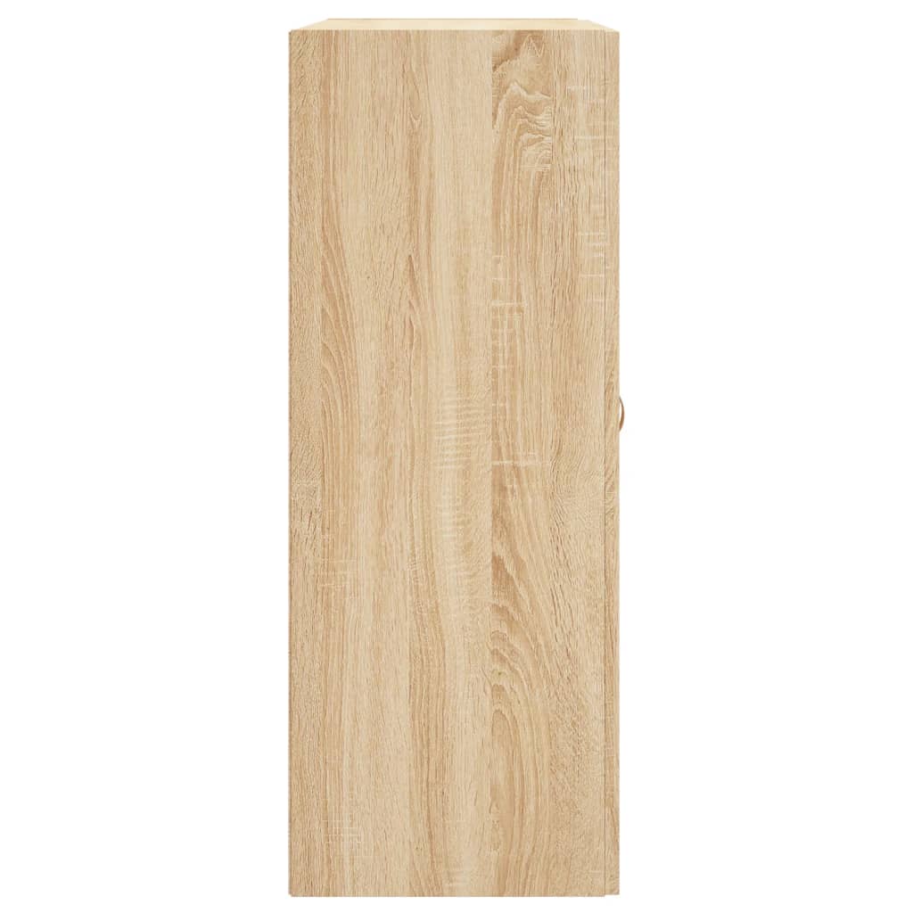 vidaXL Wall Mounted Cabinet Sonoma Oak 69.5x34x90 cm Engineered Wood