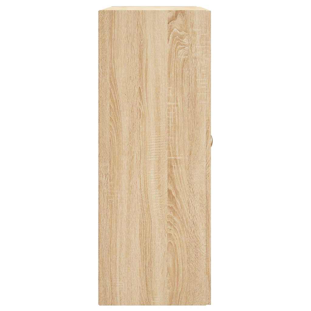 vidaXL Wall Mounted Cabinet Sonoma Oak 69,5x34x90 cm Engineered Wood