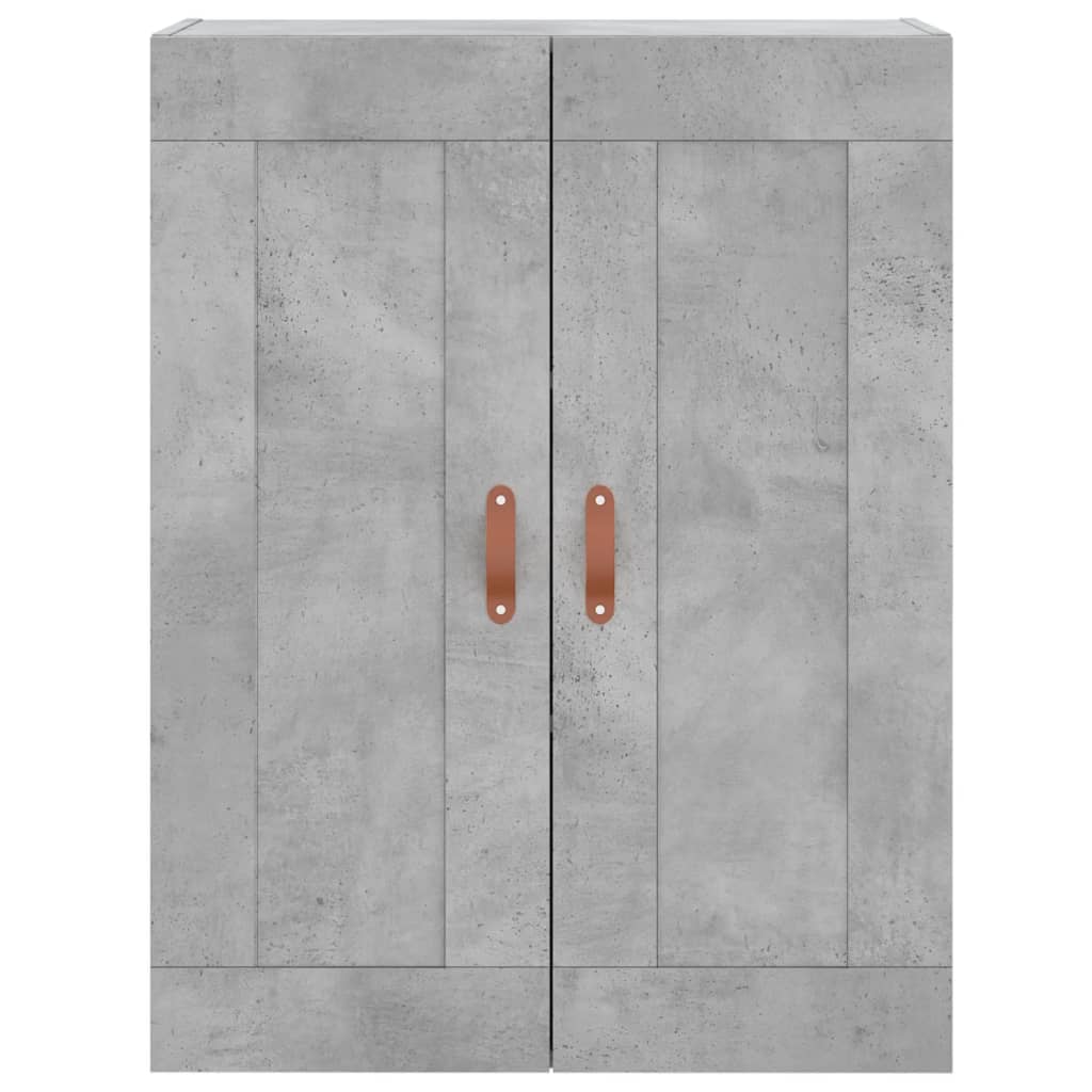 vidaXL Wall Mounted Cabinet Concrete Grey 69.5x34x90 cm Engineered Wood