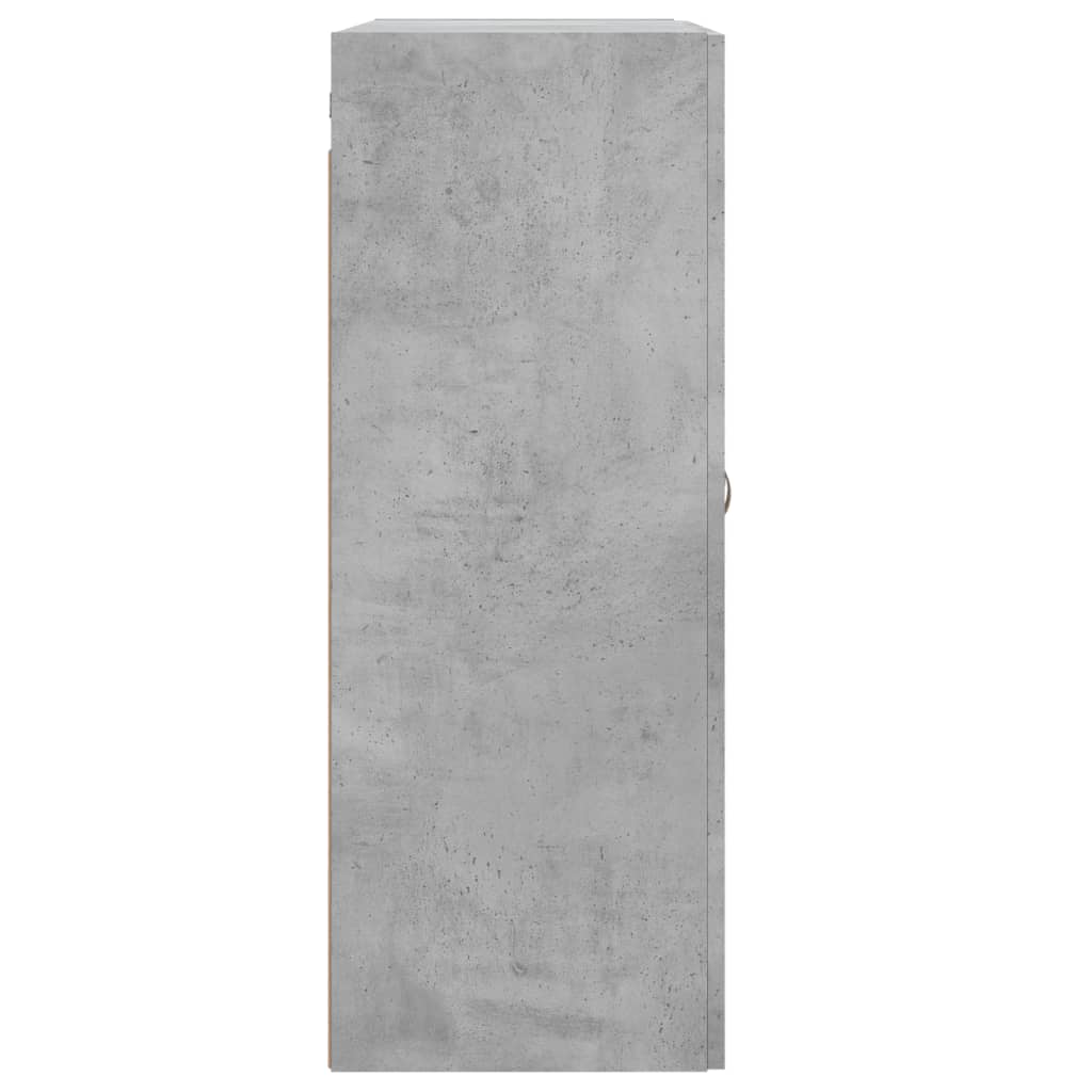 vidaXL Wall Mounted Cabinet Concrete Grey 69.5x34x90 cm Engineered Wood