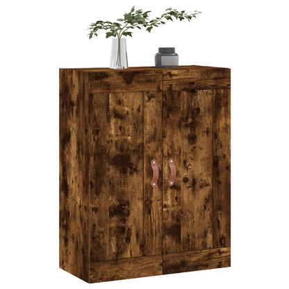 vidaXL Wall Mounted Cabinet Smoked Oak 69,5x34x90 cm Engineered Wood