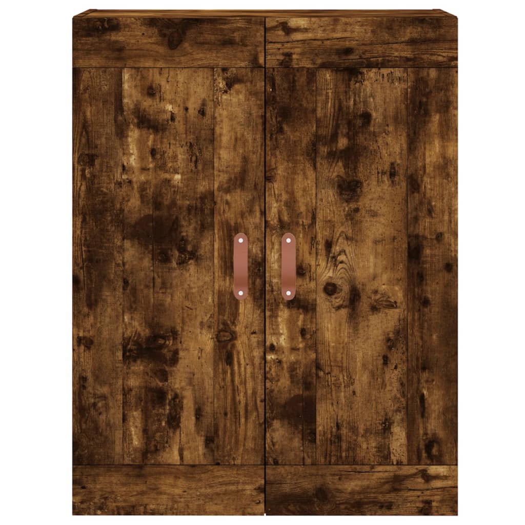 vidaXL Wall Mounted Cabinet Smoked Oak 69.5x34x90 cm Engineered Wood