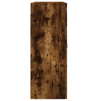 vidaXL Wall Mounted Cabinet Smoked Oak 69.5x34x90 cm Engineered Wood
