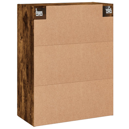 vidaXL Wall Mounted Cabinet Smoked Oak 69,5x34x90 cm Engineered Wood