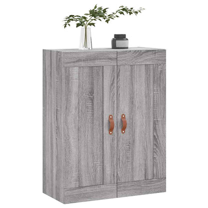 vidaXL Wall Mounted Cabinet Grey Sonoma 69,5x34x90 cm Engineered Wood