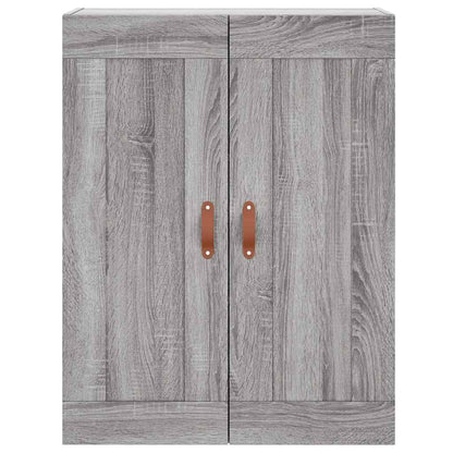 vidaXL Wall Mounted Cabinet Grey Sonoma 69,5x34x90 cm Engineered Wood