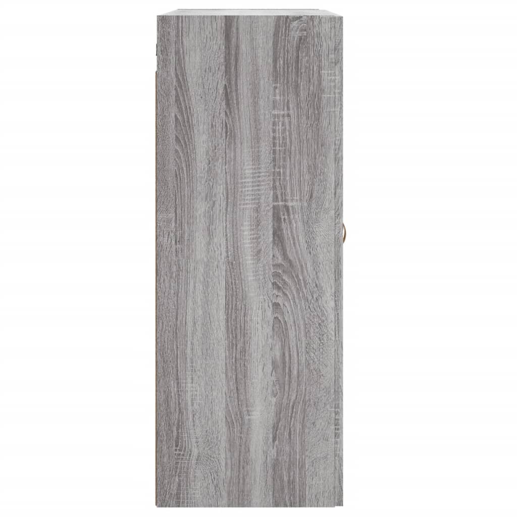 vidaXL Wall Mounted Cabinet Grey Sonoma 69.5x34x90 cm Engineered Wood