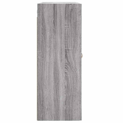 vidaXL Wall Mounted Cabinet Grey Sonoma 69,5x34x90 cm Engineered Wood