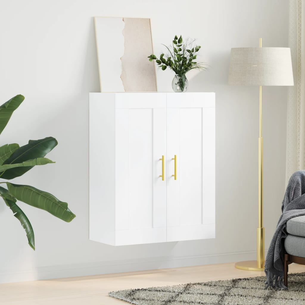 vidaXL Wall Mounted Cabinet White 69,5x34x90 cm Engineered Wood