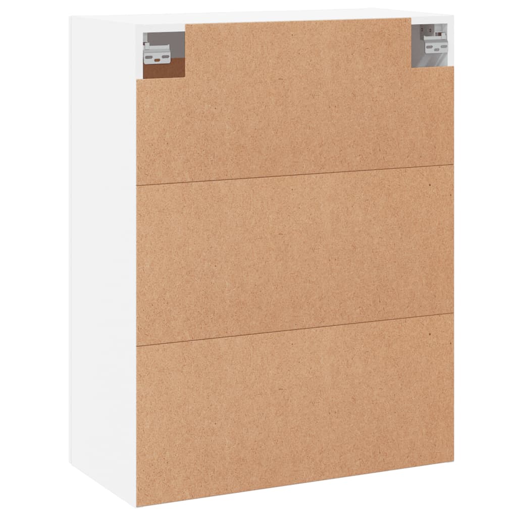 vidaXL Wall Mounted Cabinet White 69,5x34x90 cm Engineered Wood