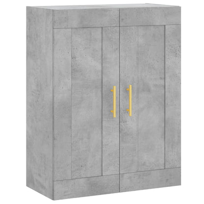 vidaXL Wall Mounted Cabinet Concrete Grey 69.5x34x90 cm Engineered Wood