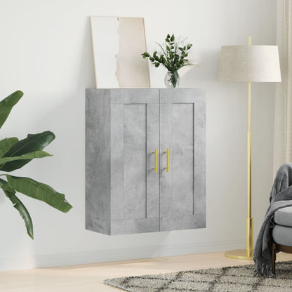 vidaXL Wall Mounted Cabinet Concrete Grey 69,5x34x90 cm Engineered Wood