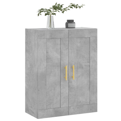 vidaXL Wall Mounted Cabinet Concrete Grey 69,5x34x90 cm Engineered Wood