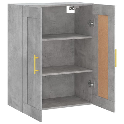 vidaXL Wall Mounted Cabinet Concrete Grey 69,5x34x90 cm Engineered Wood