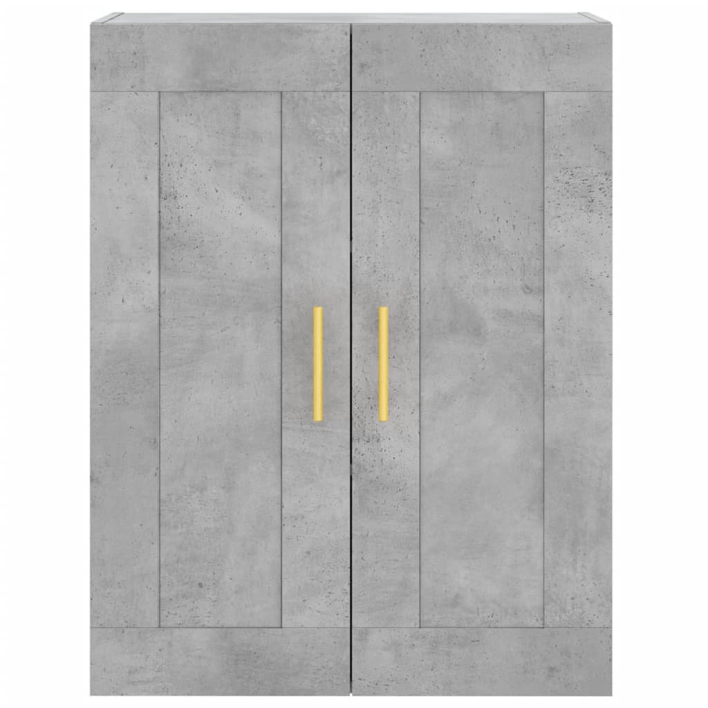 vidaXL Wall Mounted Cabinet Concrete Grey 69.5x34x90 cm Engineered Wood