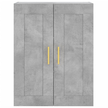 vidaXL Wall Mounted Cabinet Concrete Grey 69.5x34x90 cm Engineered Wood