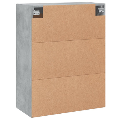vidaXL Wall Mounted Cabinet Concrete Grey 69,5x34x90 cm Engineered Wood