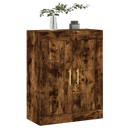 vidaXL Wall Mounted Cabinet Smoked Oak 69,5x34x90 cm Engineered Wood