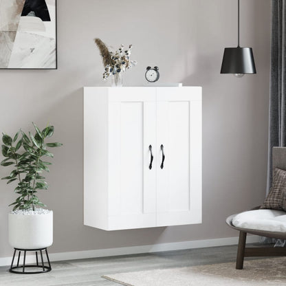 vidaXL Wall Mounted Cabinet White 69,5x34x90 cm Engineered Wood