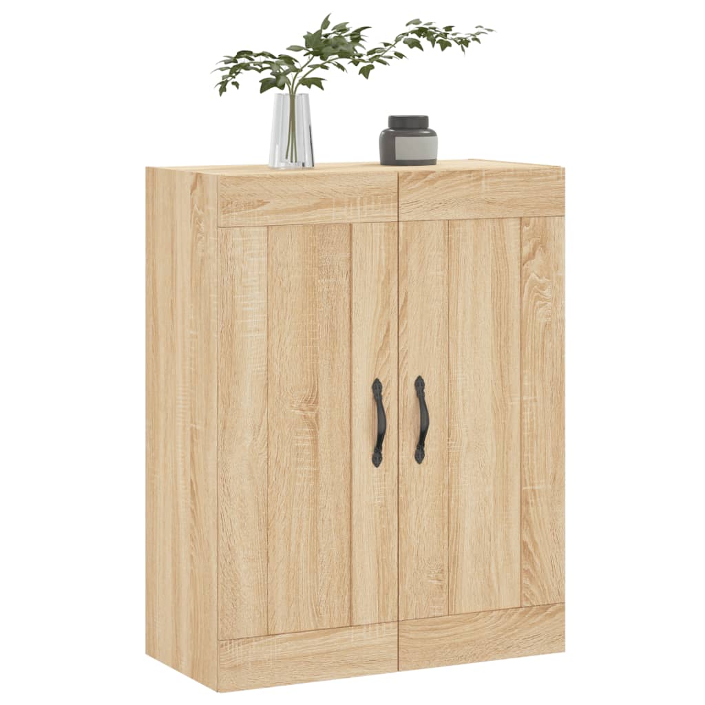 vidaXL Wall Mounted Cabinet Sonoma Oak 69,5x34x90 cm Engineered Wood