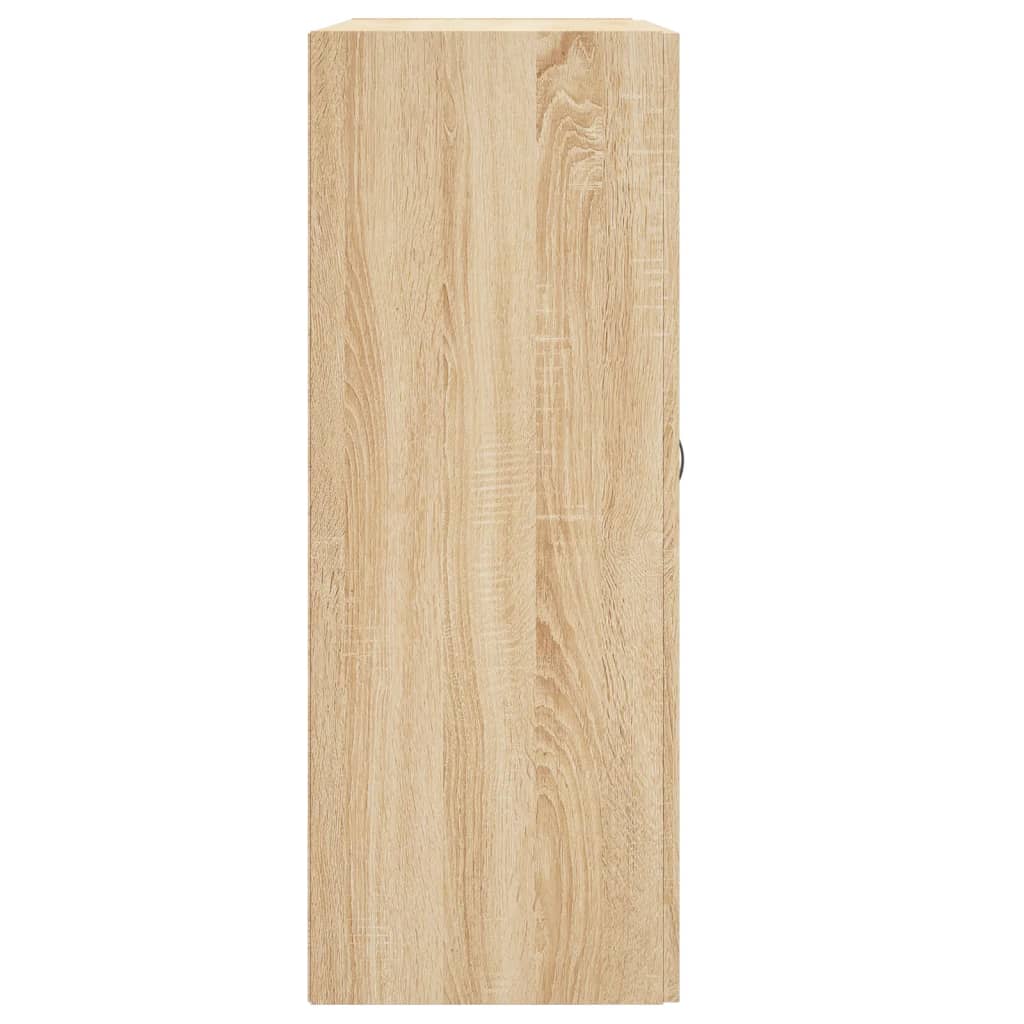 vidaXL Wall Mounted Cabinet Sonoma Oak 69,5x34x90 cm Engineered Wood