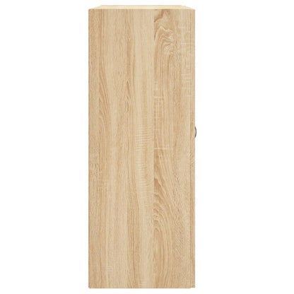 vidaXL Wall Mounted Cabinet Sonoma Oak 69,5x34x90 cm Engineered Wood