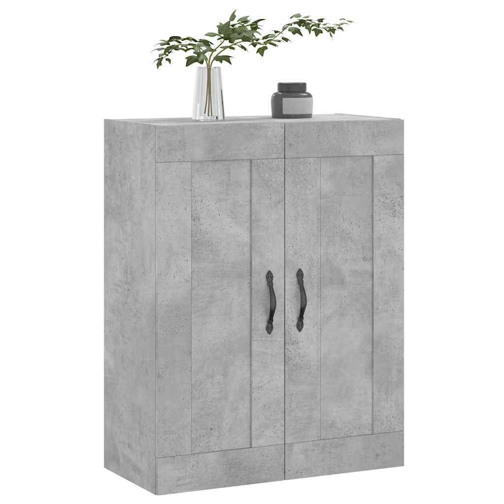 vidaXL Wall Mounted Cabinet Concrete Grey 69.5x34x90cm Engineered Wood