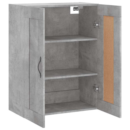 vidaXL Wall Mounted Cabinet Concrete Grey 69.5x34x90cm Engineered Wood