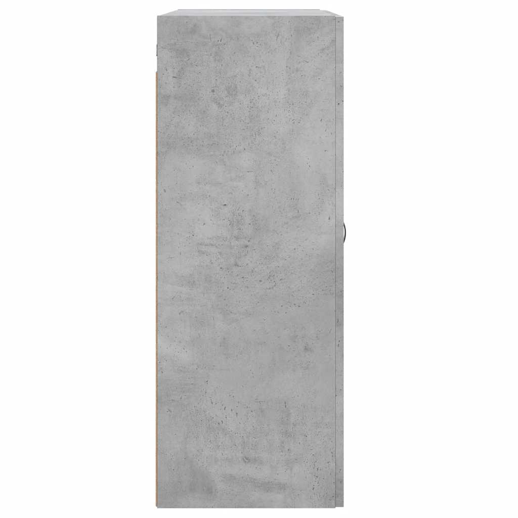 vidaXL Wall Mounted Cabinet Concrete Grey 69.5x34x90 cm Engineered Wood