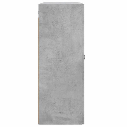 vidaXL Wall Mounted Cabinet Concrete Grey 69.5x34x90 cm Engineered Wood