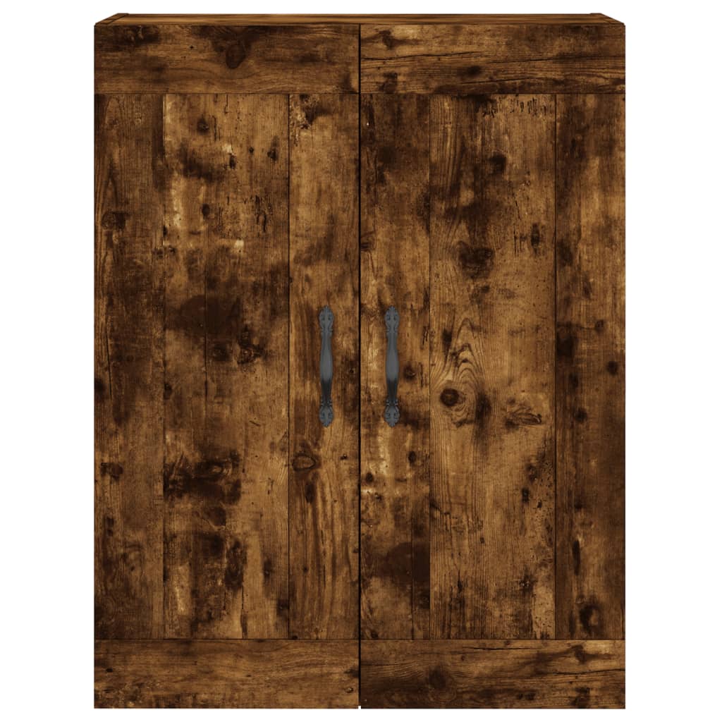 vidaXL Wall Mounted Cabinet Smoked Oak 69,5x34x90 cm Engineered Wood