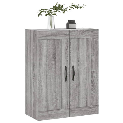 vidaXL Wall Mounted Cabinet Grey Sonoma 69,5x34x90 cm Engineered Wood