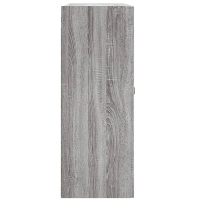 vidaXL Wall Mounted Cabinet Grey Sonoma 69.5x34x90 cm Engineered Wood