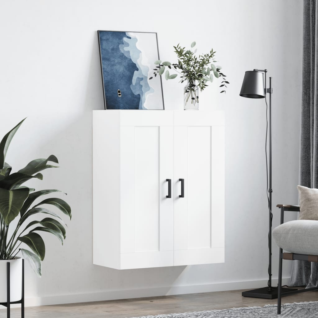 vidaXL Wall Mounted Cabinet White 69,5x34x90 cm Engineered Wood