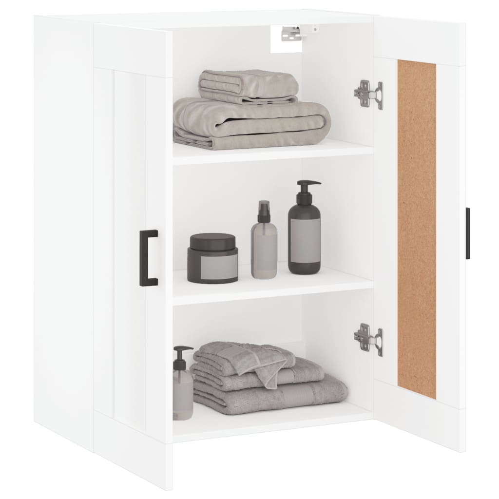 vidaXL Wall Mounted Cabinet White 69,5x34x90 cm Engineered Wood