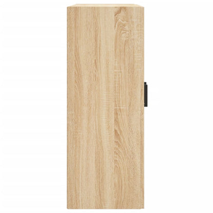 vidaXL Wall Mounted Cabinet Sonoma Oak 69,5x34x90 cm Engineered Wood