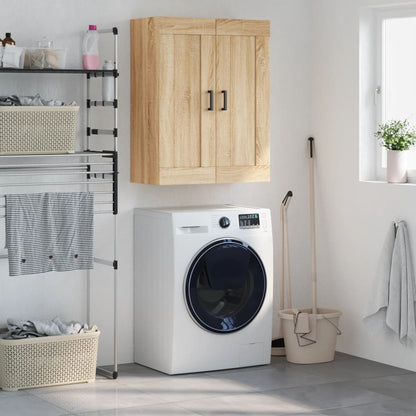 vidaXL Wall Mounted Cabinet Sonoma Oak 69,5x34x90 cm Engineered Wood