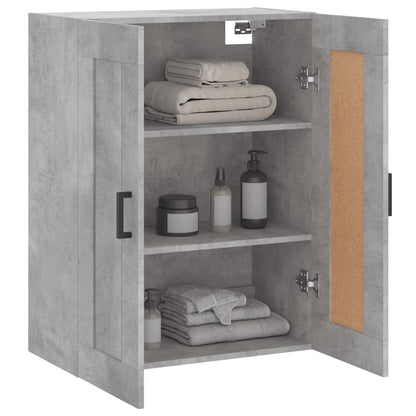 vidaXL Wall Mounted Cabinet Concrete Grey 69.5x34x90cm Engineered Wood